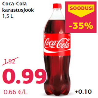 Allahindlus - Coca-Cola karastusjook 1,5 L