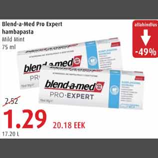 Allahindlus - Blend-a-Med Pro Expert hambapasta Mild Mint