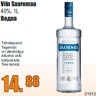 Allahindlus - Viin Saaremaa 40%, 1L