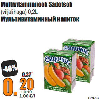 Allahindlus - Multivitamiinijook Sadotsok
