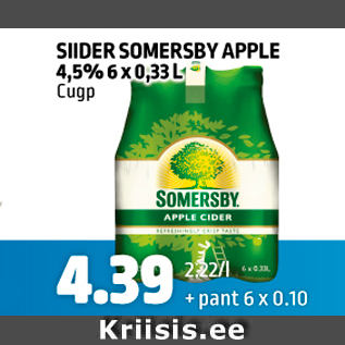 Allahindlus - SIIDER SOMERSBY APPLE