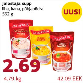 Allahindlus - Jalostaja supp liha, kana, põhjapõdra 562 g