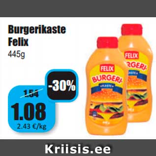 Allahindlus - Burgerikaste Felix 445g