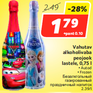 Allahindlus - Vahutav alkoholivaba peojook lastele, 0,75 l