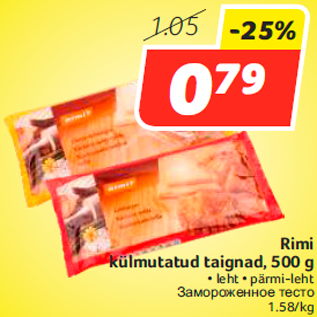 Allahindlus - Rimi külmutatud taignad, 500 g