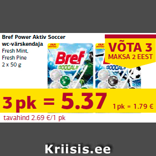 Allahindlus - Bref Power Aktiv Soccer wc-värskendaja