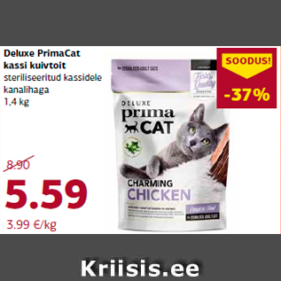 Allahindlus - Deluxe PrimaCat kassi kuivtoit