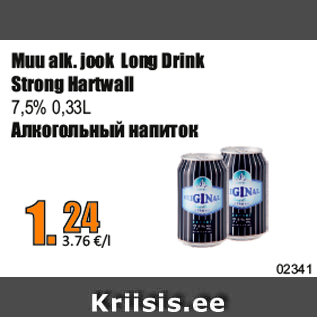 Allahindlus - Muu alk. jook Long Drink Strong Hartwall