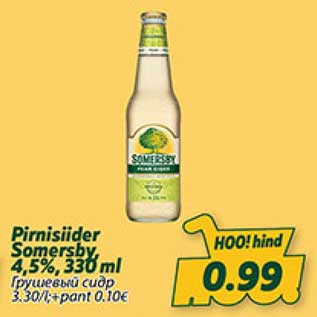 Allahindlus - Pirnisiider Somersby, 4,5%, 330 ml