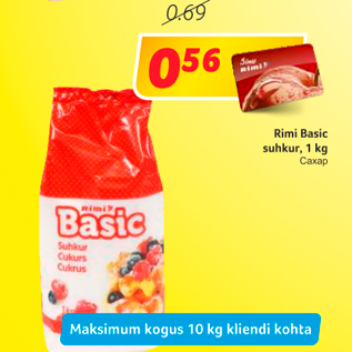 Allahindlus - Rimi Basic suhkur, 1 kg