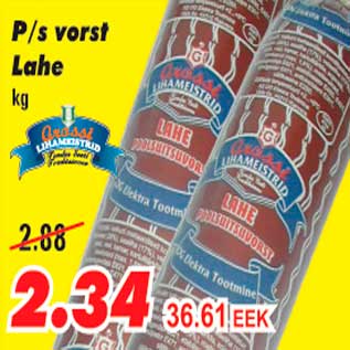 Allahindlus - P/s vorst Lahe