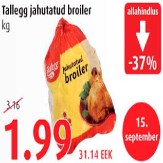 Allahindlus - Tallegg jahutatud broiler