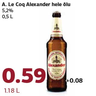 Allahindlus - A. Le Coq Alexander hele õlu