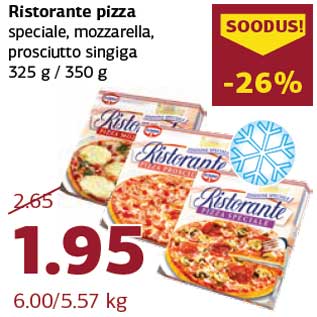Скидка - Пицца Ristorante