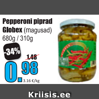 Allahindlus - Pepperoni piprad Globex
