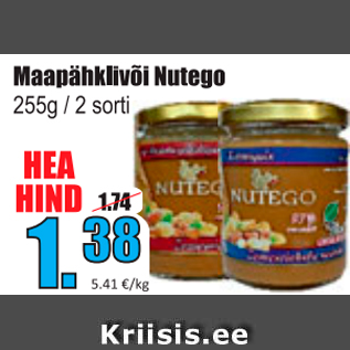Allahindlus - Maapähklivõi Nutego