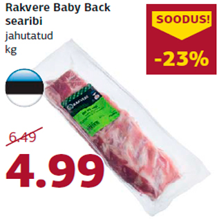 Allahindlus - Rakvere Baby Back searibi