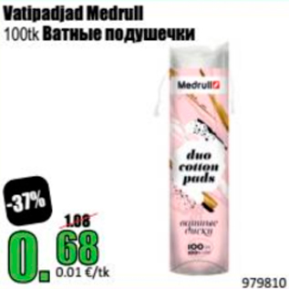 Allahindlus - Vatipadjad Medrull 100 tk