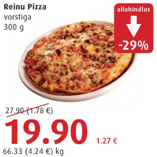 Allahindlus - Reinu Pizza