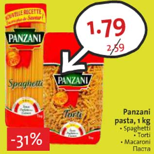 Allahindlus - Panzani pasta