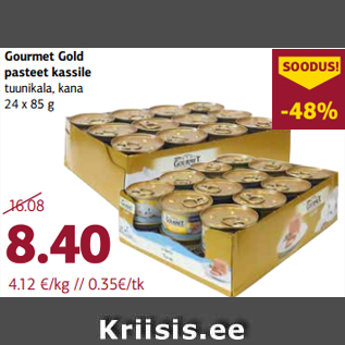 Allahindlus - Gourmet Gold pasteet kassile