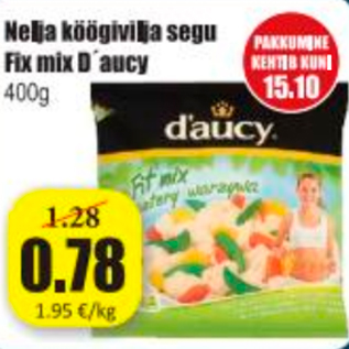 Скидка - Смесь четырех овощей Fit mix D´aucy 400 г