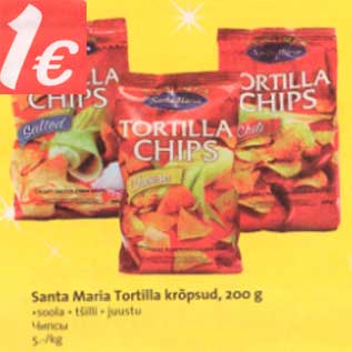 Allahindlus - Santa Maria Tortilla krõpsud