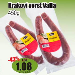 Allahindlus - Krakovi vorst Valla 450 g