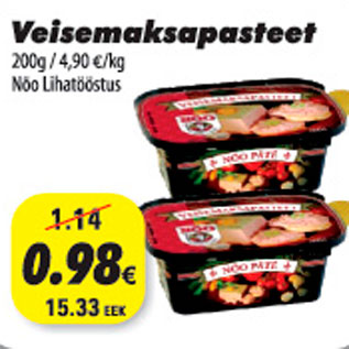 Allahindlus - Nõo veisemaksapasteet