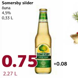 Allahindlus - Somersby siider õuna 4,5%, 0,33 l