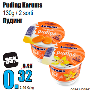 Allahindlus - Puding Karums