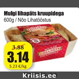 Allahindlus - Mulgi lihapäts kruupidega