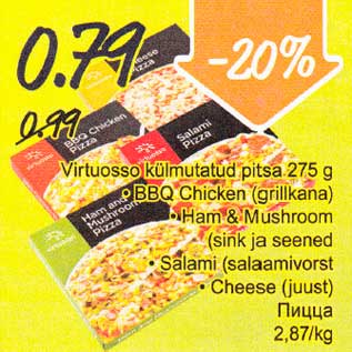 Allahindlus - Virtuosso külmutatud pitsa 275 g