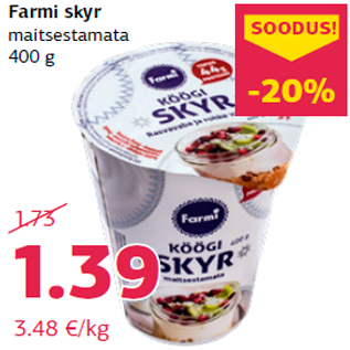 Allahindlus - Farmi skyr