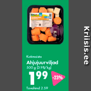 Allahindlus - Kotimaista Ahjujuurviljad 500 g