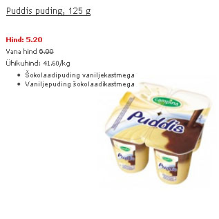 Allahindlus - Puddis puding