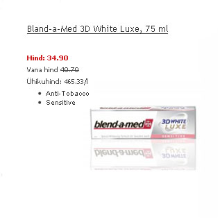 Allahindlus - Blend-a-Med 3D White Luxe