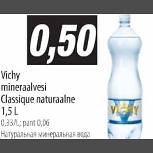 Allahindlus - Vichy mineraalvesi Classique naturaalne