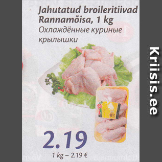 Скидка - Охлажденные куриные крылышки