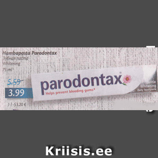 Allahindlus - Hambapasta Paradontax