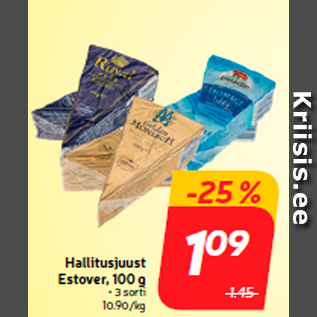 Allahindlus - Hallitusjuust Estover, 100 g