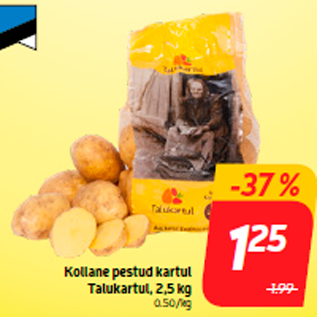 Allahindlus - Kollane pestud kartul Talukartul, 2,5 kg