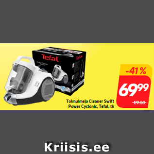 Allahindlus - Tolmuimeja Cleaner Swift Power Cyclonic, Tefal, tk