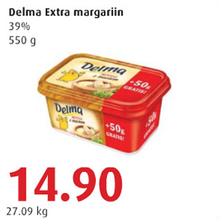 Allahindlus - Delma Extra margariin