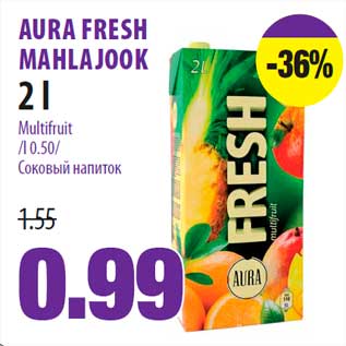 Allahindlus - AURA FRESH MAHLAJOOK 2 l Multifruit