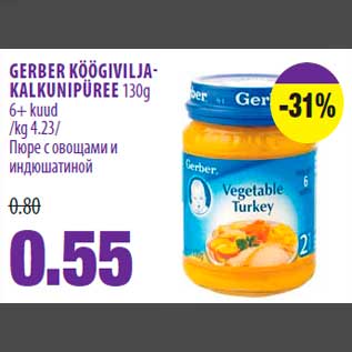 Скидка - Пюре с овощами и индюшатиной