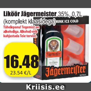 Allahindlus - Liköör Jägermeister