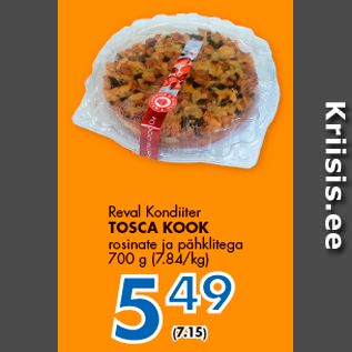 Allahindlus - Reval Kondiiter TOSCA KOOK