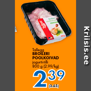 Allahindlus - Tallegg BROILERI POOLKOIVAD