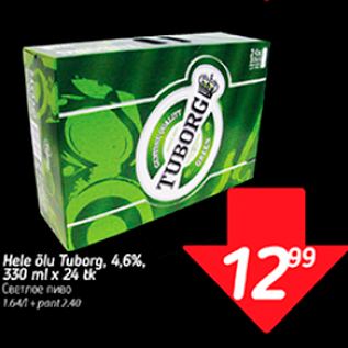 Allahindlus - Hele õlu Tuborg